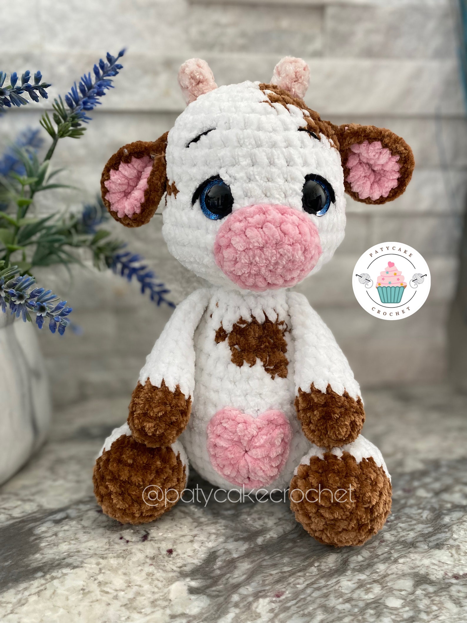 Crochet Cow, Amigurumi Cow Pattern, Cow Toy Pattern, Amigurumi Cow ...