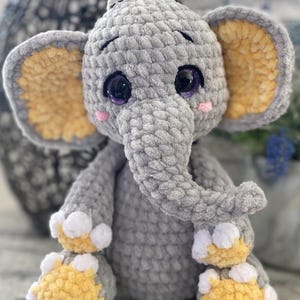 Amigurumi Elephant pattern, Crochet elephant, Elephant toy pattern, Amigurumi Elephant, Crochet animal pattern, Crochet Elephant pattern