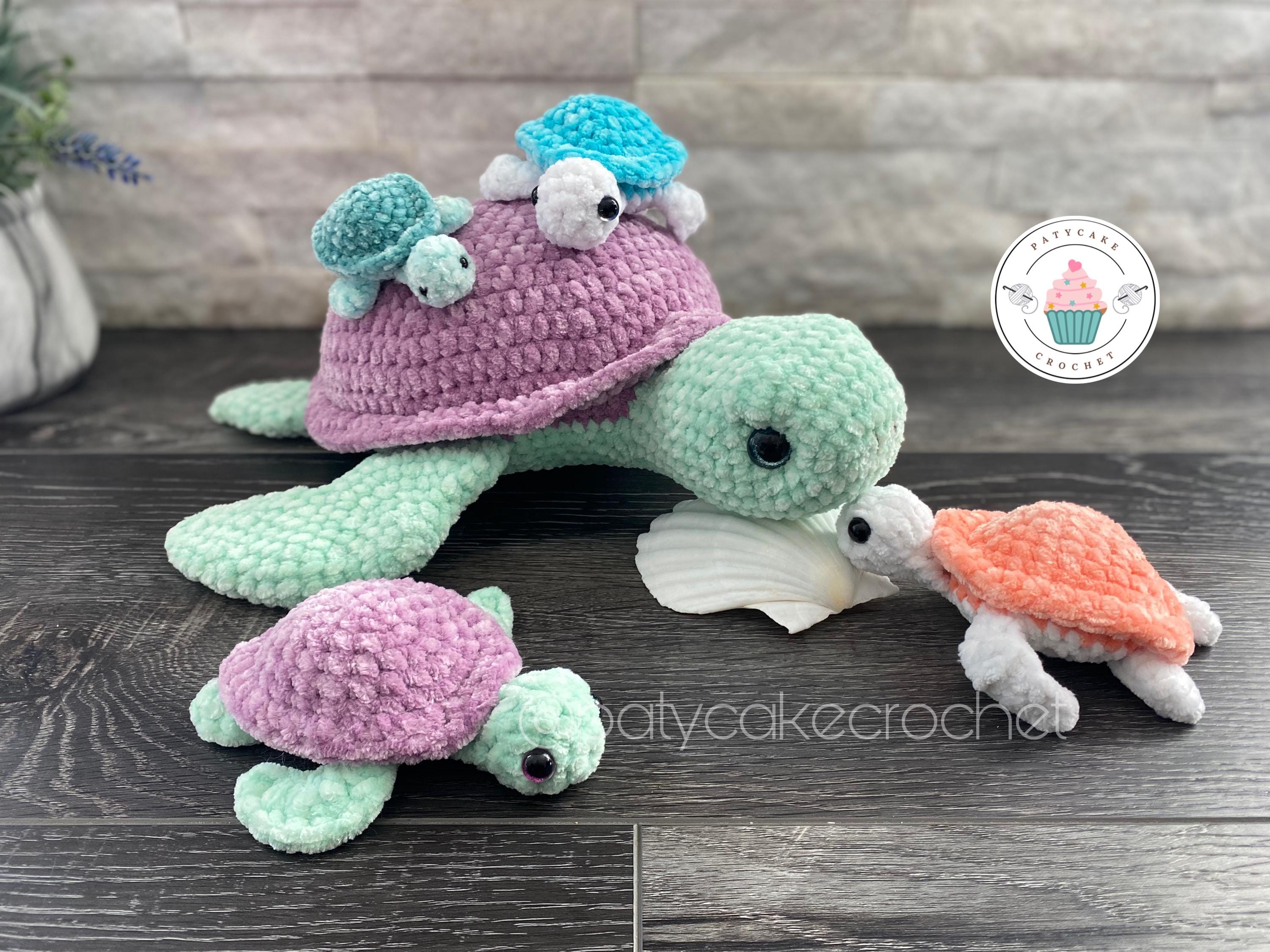 38 Sea Turtle Crochet Patterns: Create Adorable Keepsakes for Everyone 34 Crochet Sea Turtle Pattern: Mom & Baby Amigurumi Bundle