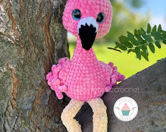 Crochet Flamingo Pattern: Amigurumi Bird, (PDF Pattern)