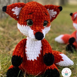 Amigurumi Fox pattern, crochet fox, fox toy pattern, Amigurumi fox, crochet animal pattern, crochet fox pattern, fox, crochet woodland