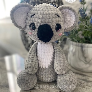 Amigurumi Koala pattern, Crochet Koala, Koala toy pattern, Amigurumi Koala, Crochet animal pattern, Crochet Koala pattern, Koala, koala toy