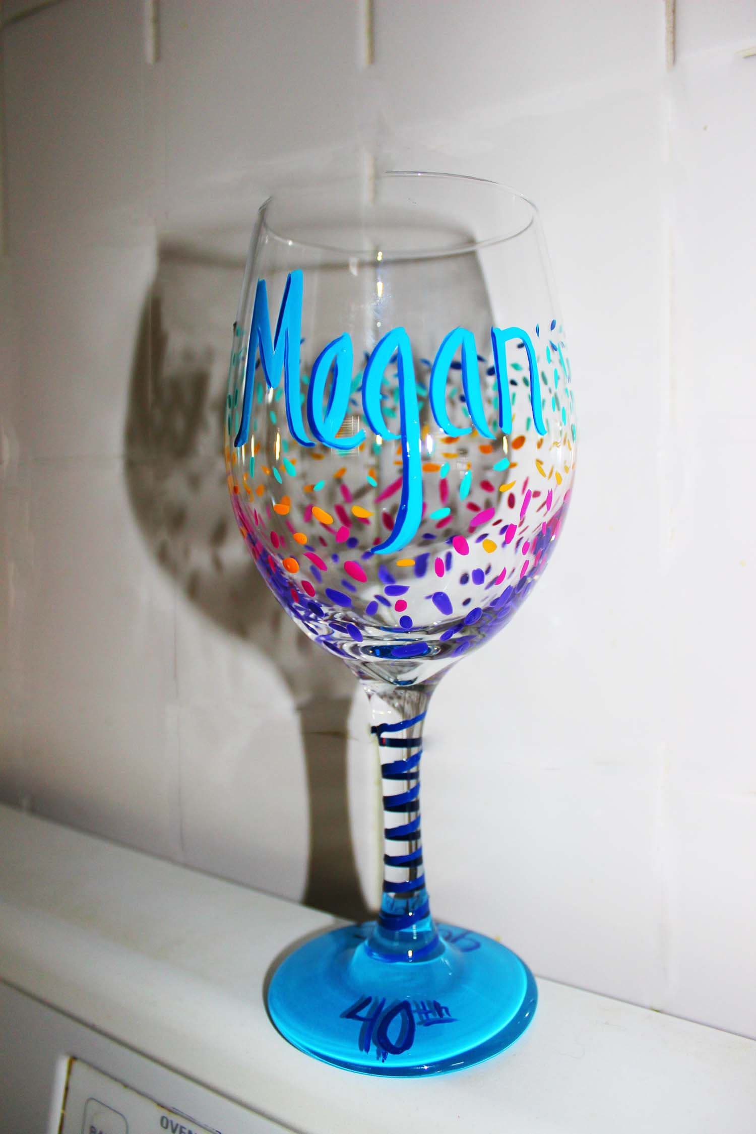 customized wine glasses