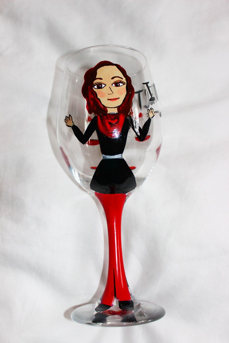 Character wine glasses Lawyer gift Lawyer wine glass Etsy