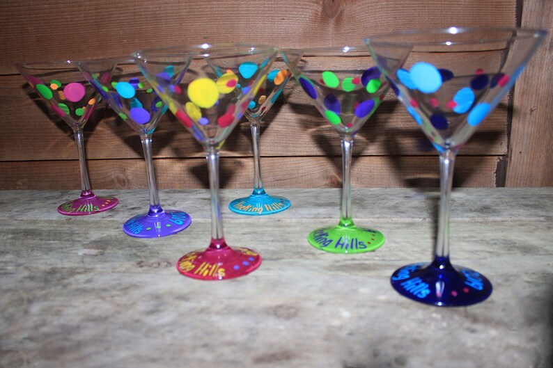 Girls Weekend Favor Personalized Martini Glasses Party Etsy