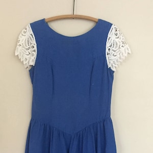 Vintage Linen and Battenburg Lace Dress
