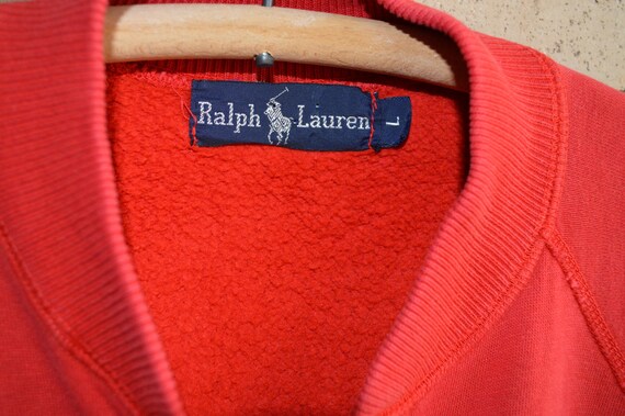 Vintage Ralph Lauren Snap Front Sweatshirt Medium - image 4