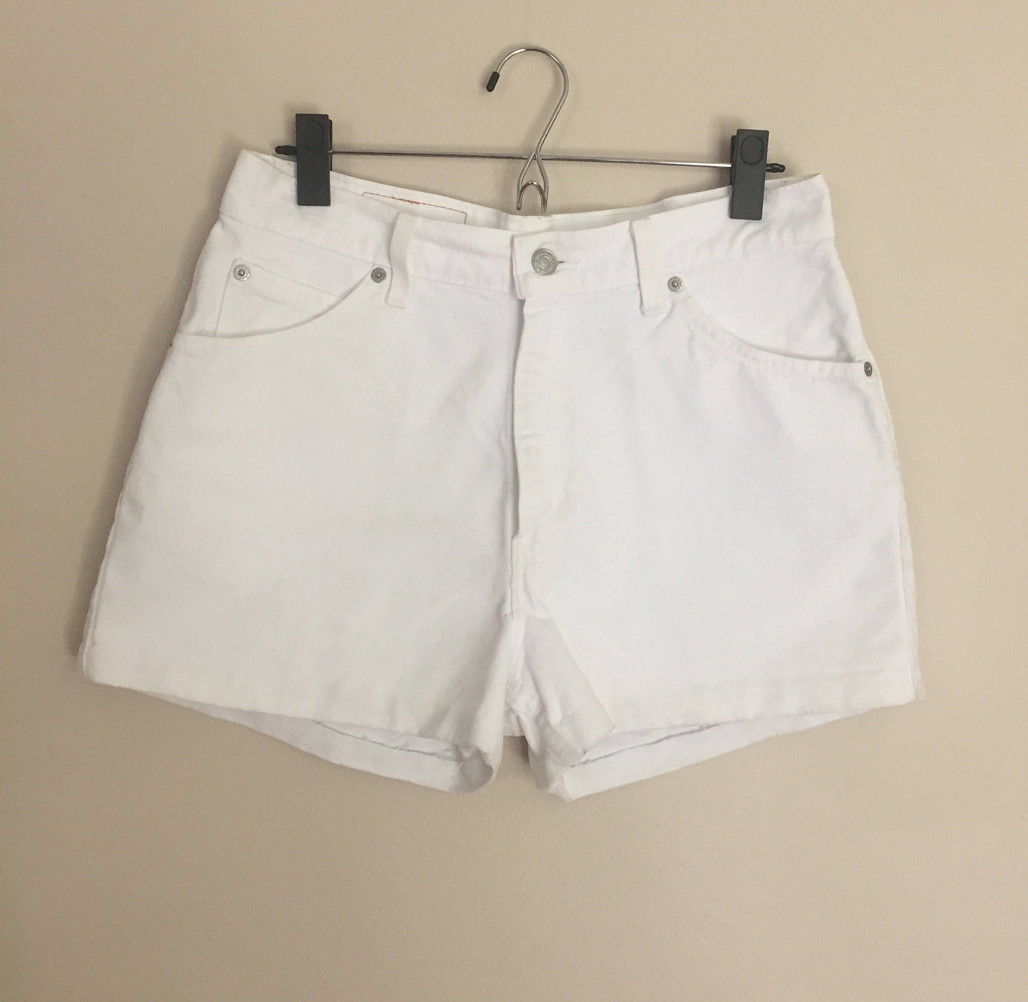 Vintage White Levis 950 Jean Shorts | Etsy