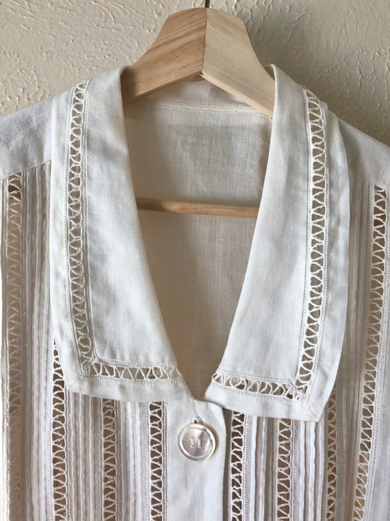 Vintage linen shirtdress