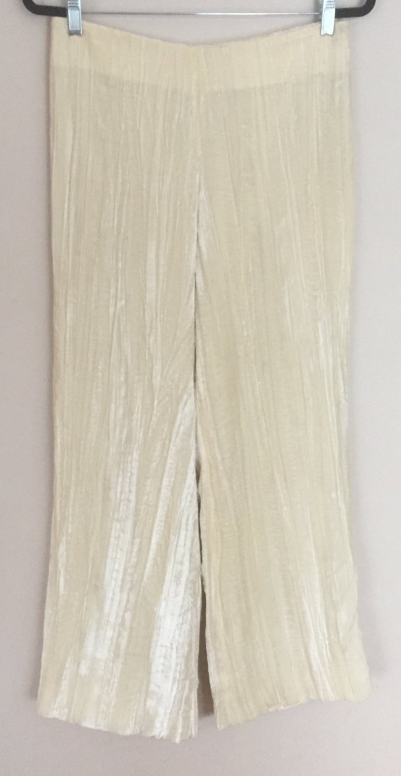 crushed velvet palazzo pants