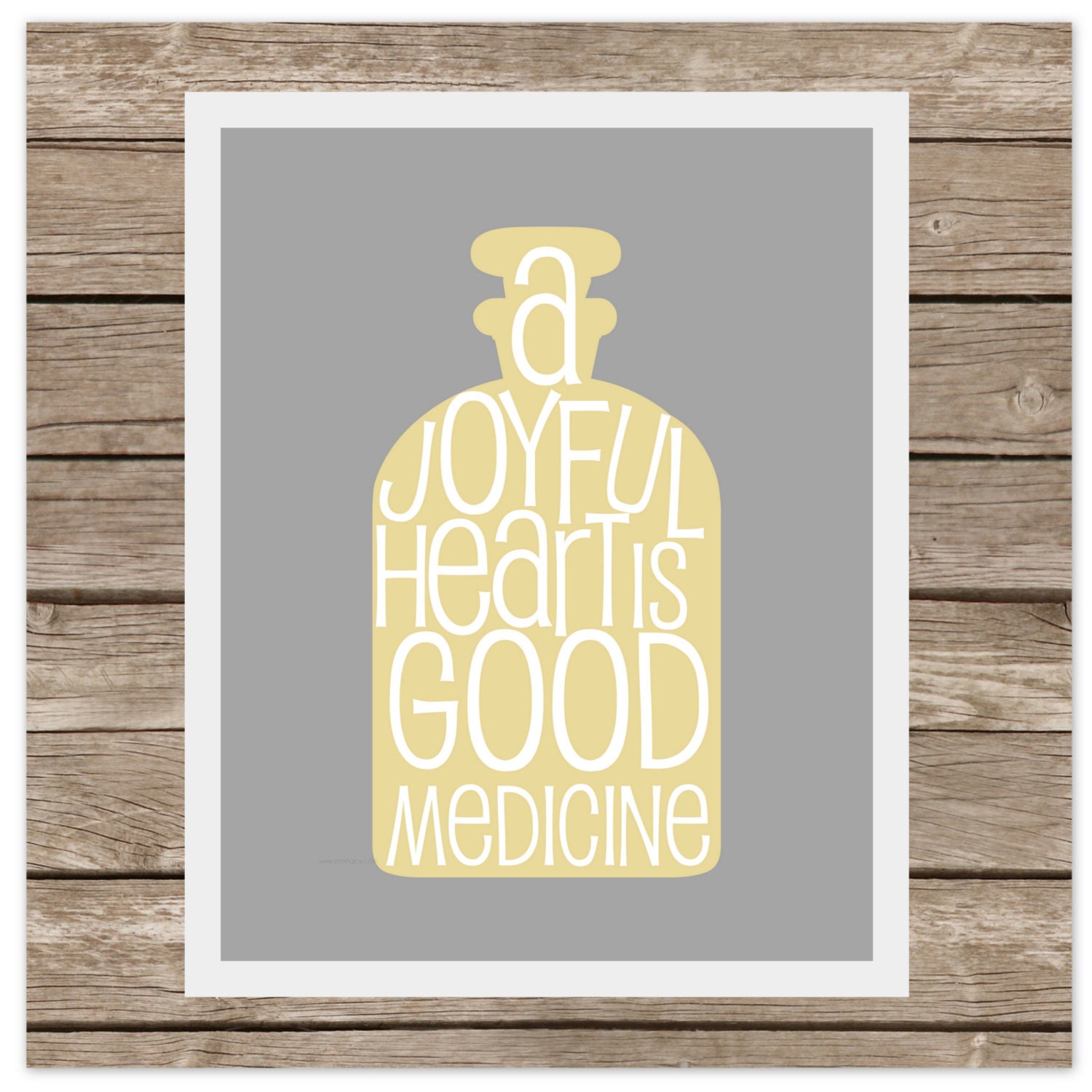 A Joyful Heart Is Good Medicine Digital Download Etsy