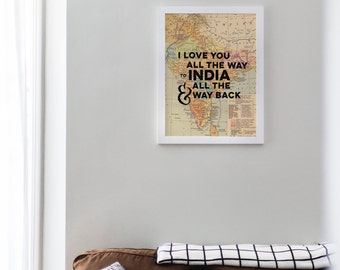 INSTANT DOWNLOAD CUSTOM I Love You to ___________ and Back (Adoption/Travel)