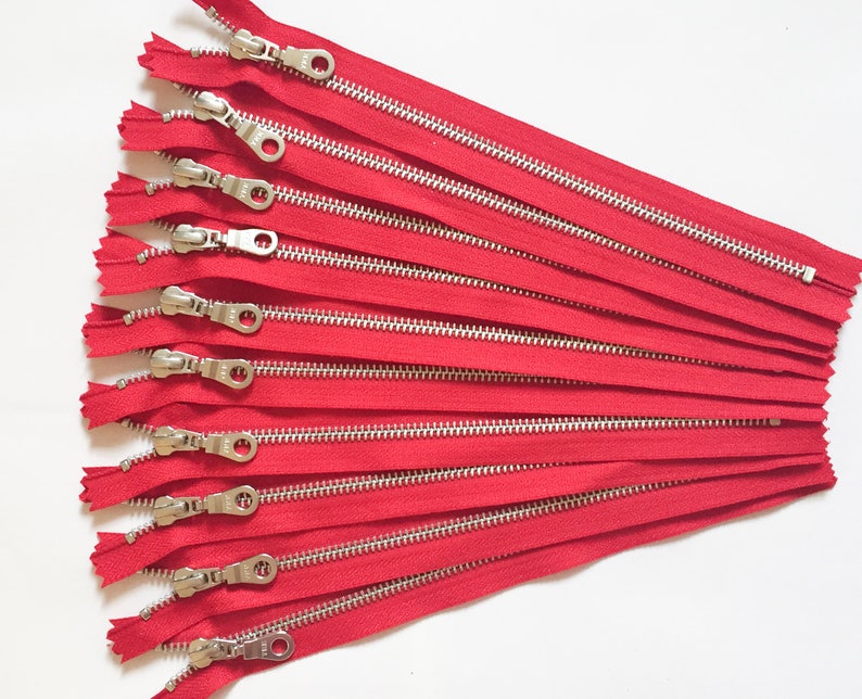 Zipper for Bag Metal Zippers Silver Metallic Zipper Donut Etsy