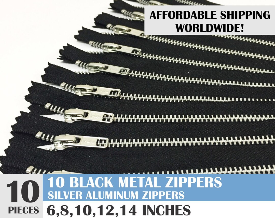 Ykk Brand Zippers Metal Zippers Black Zippers Jean Zippers Etsy