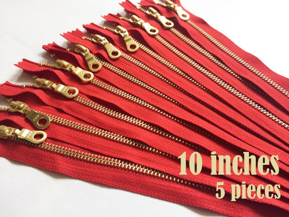 10 inch 5 pieces DAN10 antique brass zipper zipper for bag donut pull zipper metal zippers pouch zippers ykk zips antique zippers