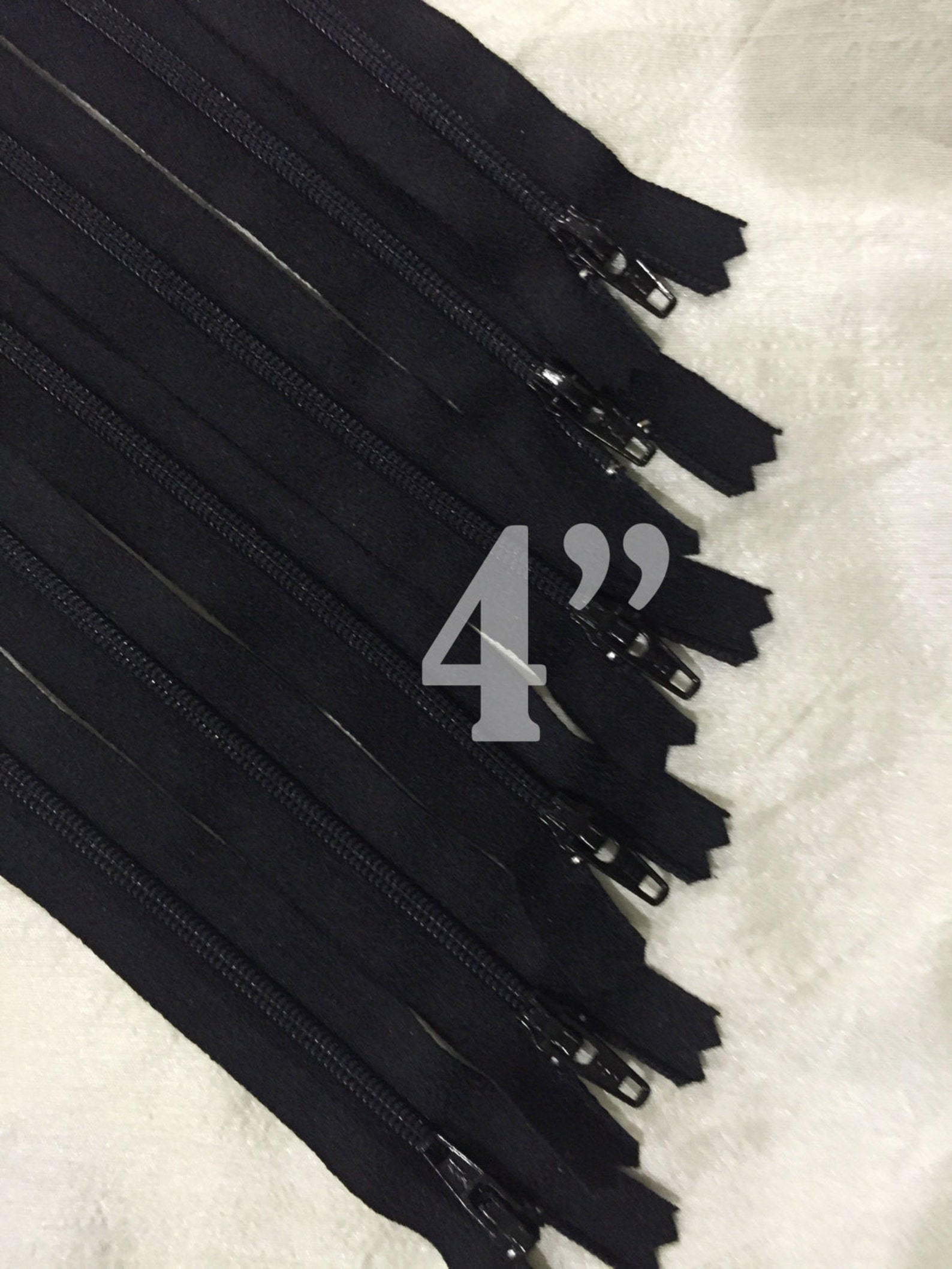 10 Black Zippers Bulk Zippers Black Zippers Wholesale Zippers Etsy