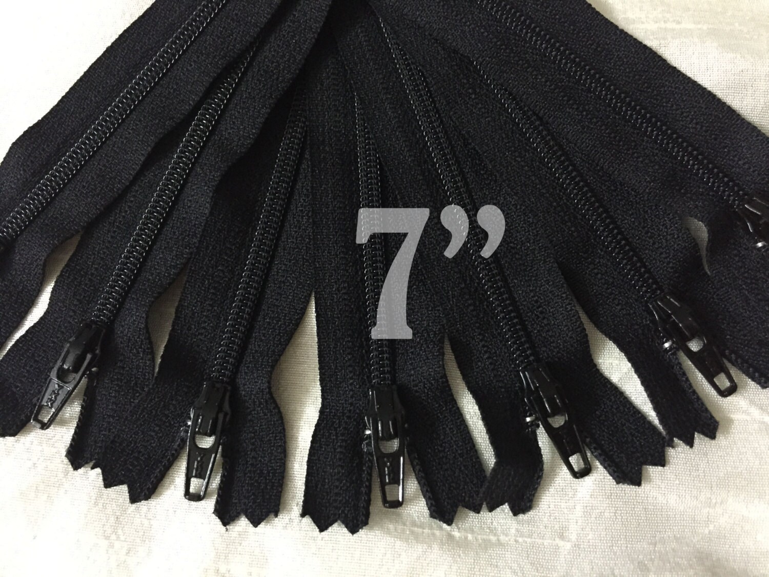 7 zippers ykk zippers nylon zippers black zippers Etsy