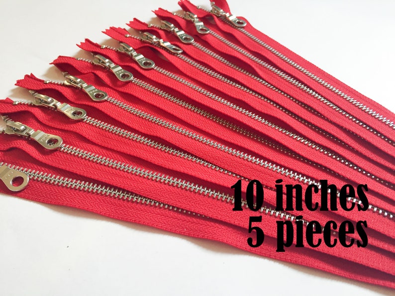 Zipper for Bag Metal Zippers Silver Metallic Zipper Donut Etsy