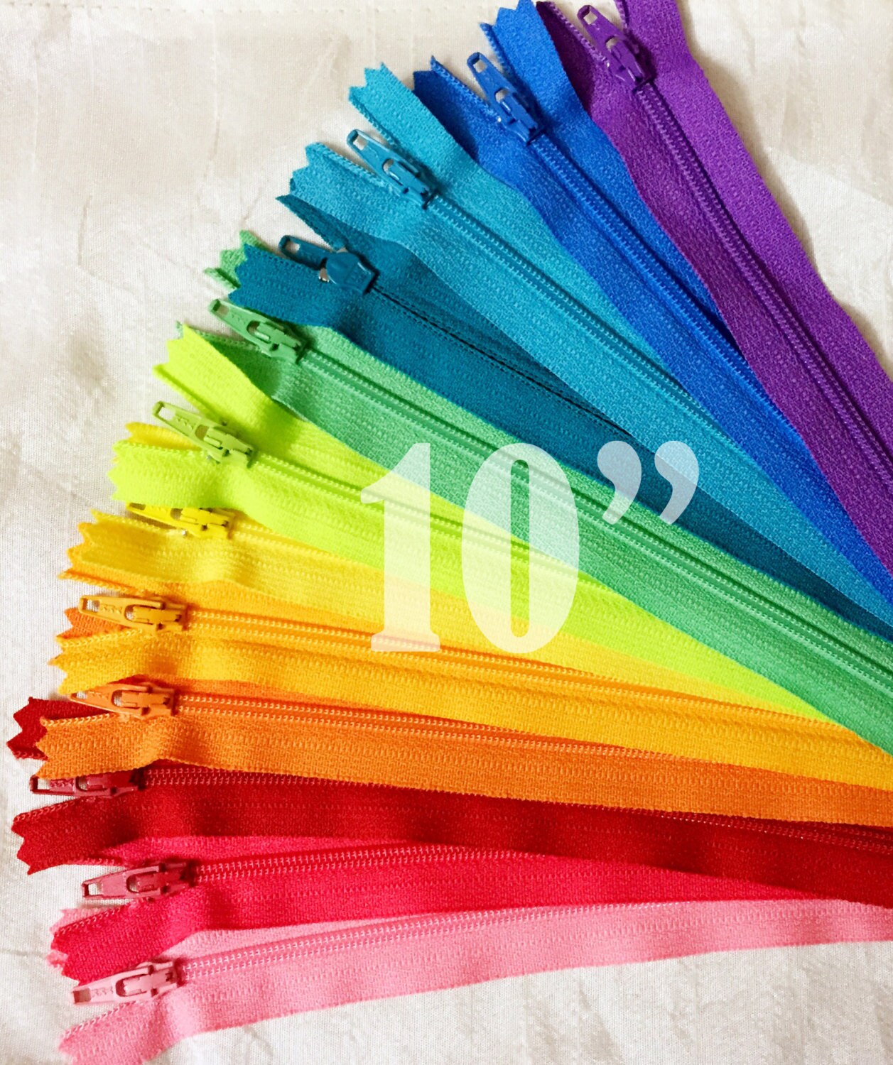 Zippers YKK Brand 10 inch Zippers Assorted Bright Zippers Etsy