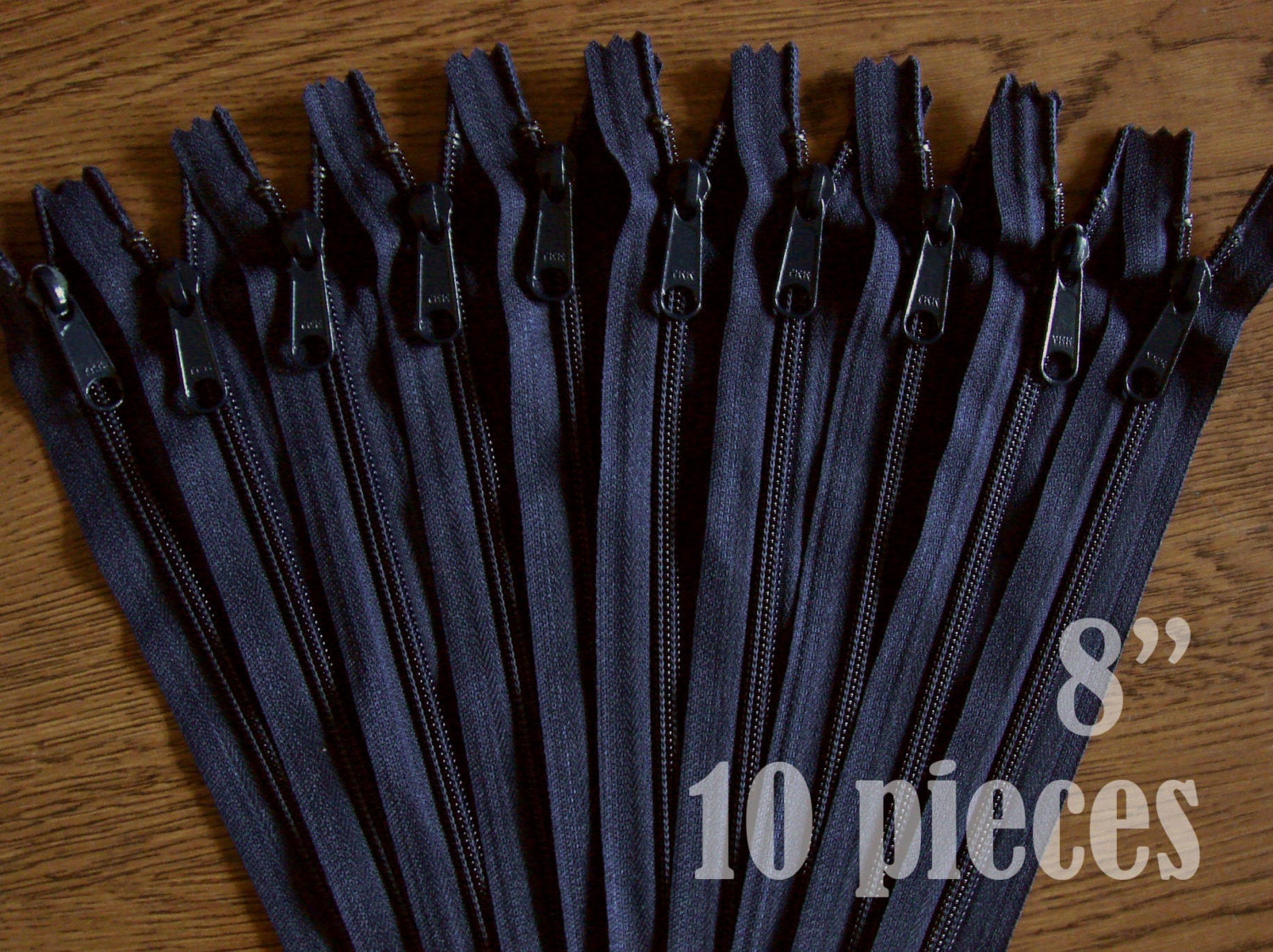 Navy Blue Nylon Zipper 10 Inch - Etsy