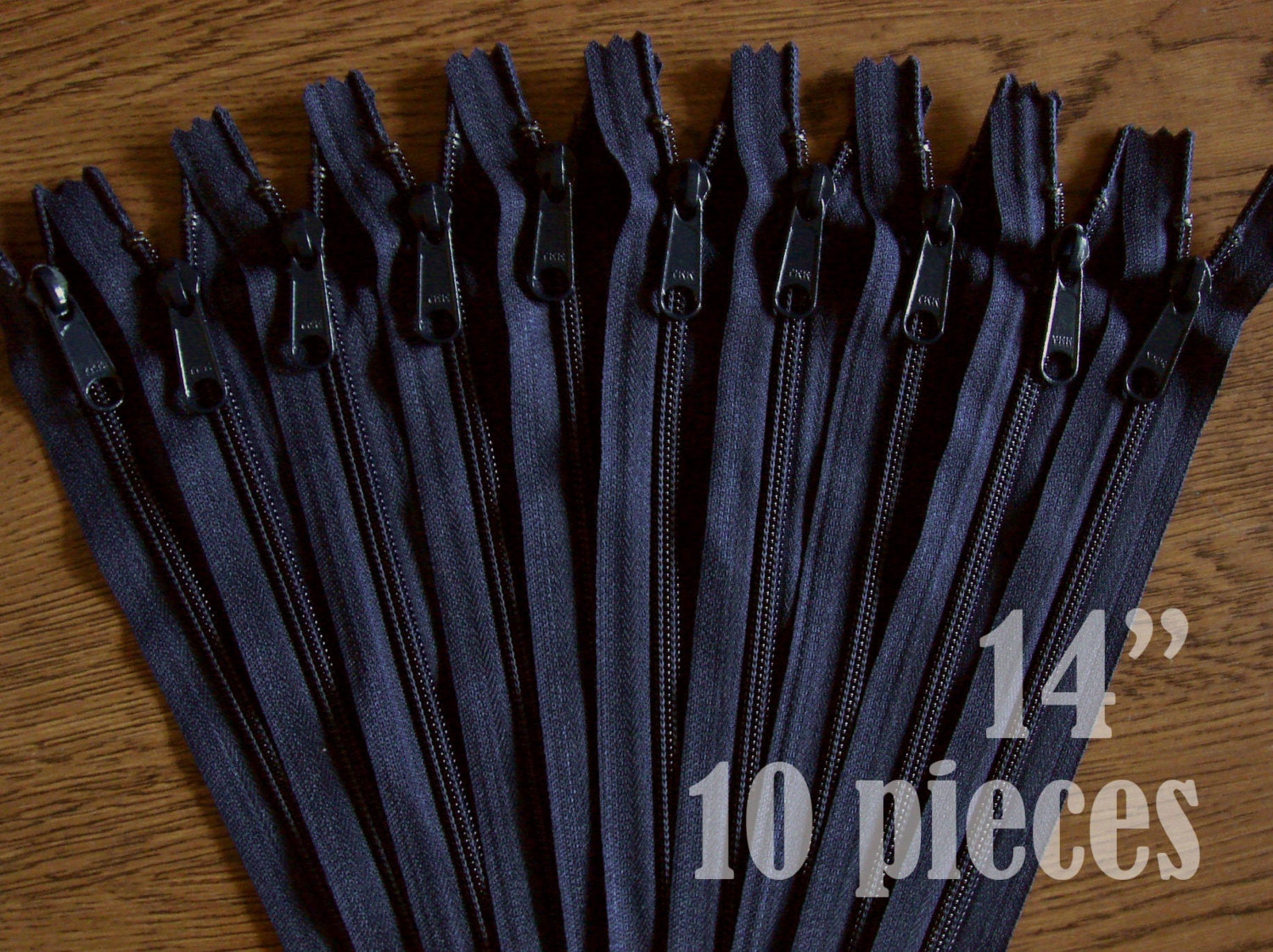 Navy Blue Nylon Zipper 10 Inch - Etsy