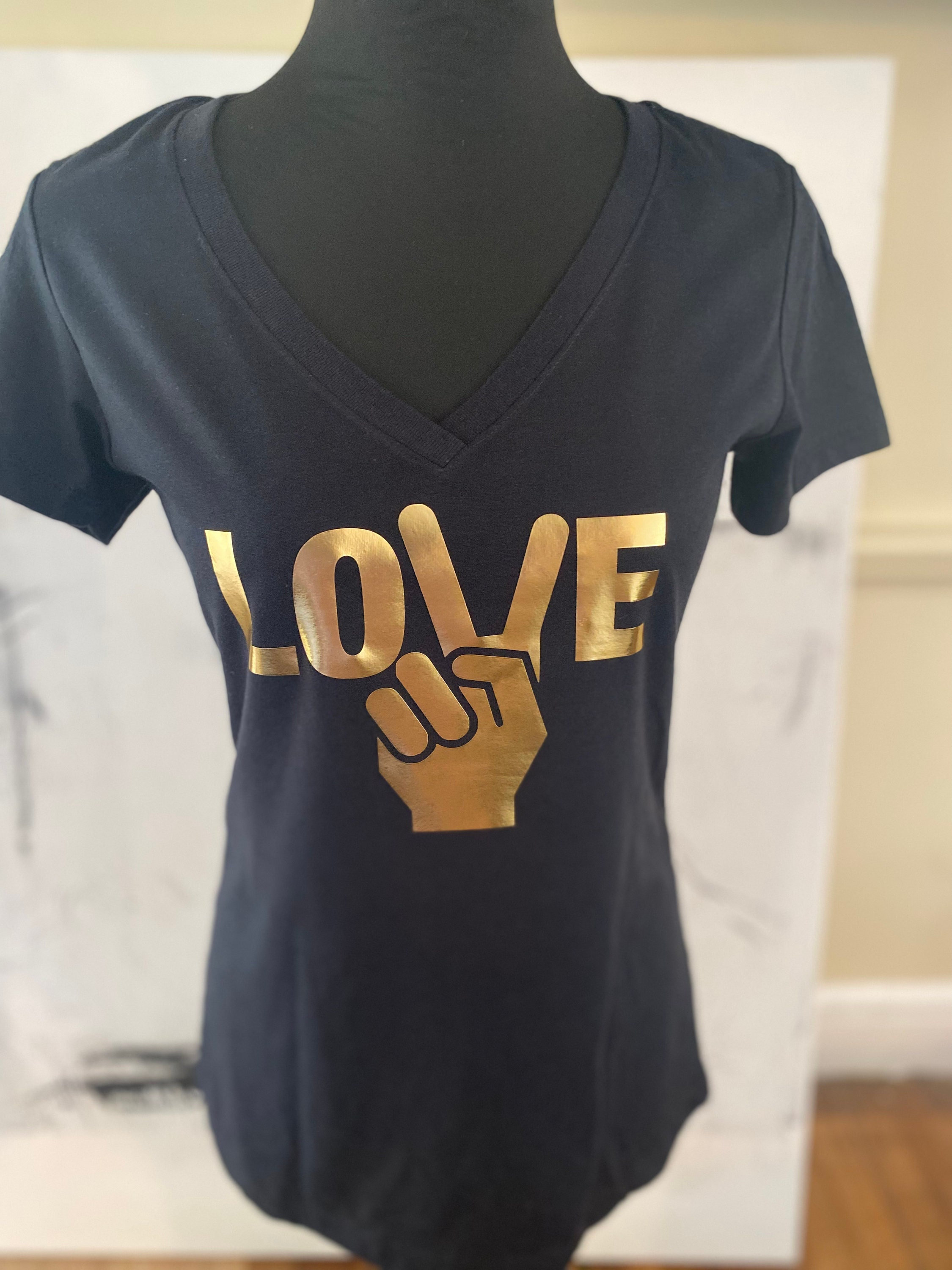 Custom Gold or Silver Foil T-shirt 
