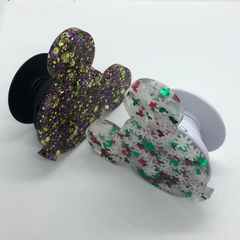 Pink and Turquoise Mouse Balloon Phone Grip
