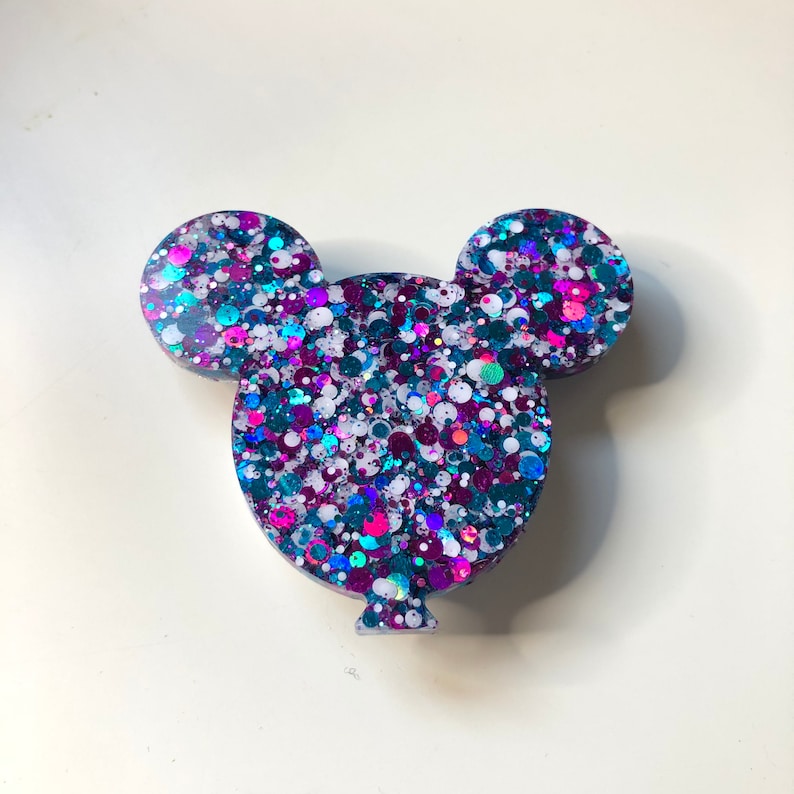 Pink and Turquoise Mouse Balloon Phone Grip