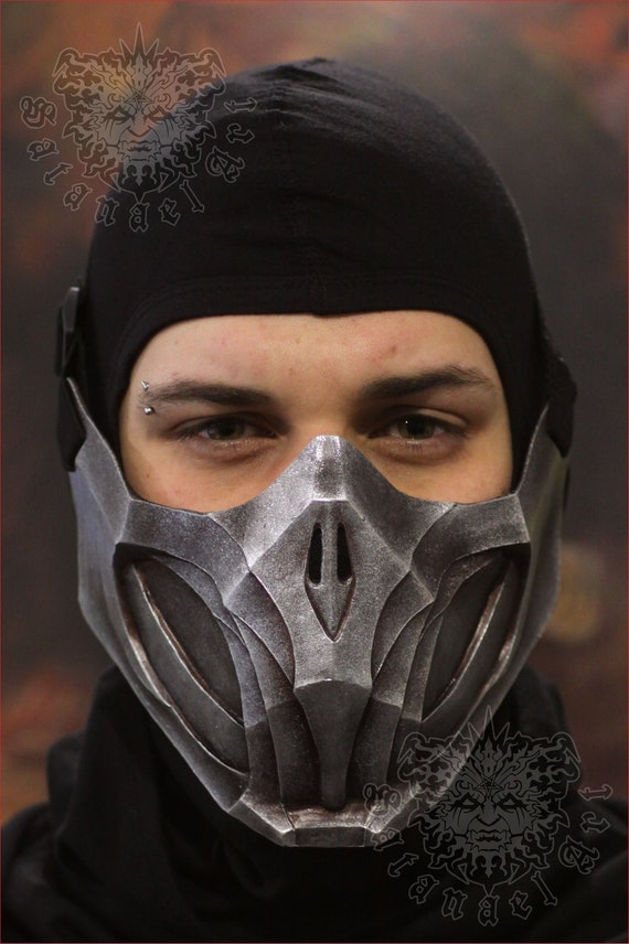 Mortal Kombat MK11 Scorpion Mask Cosplay Costume PVC Prop Replica