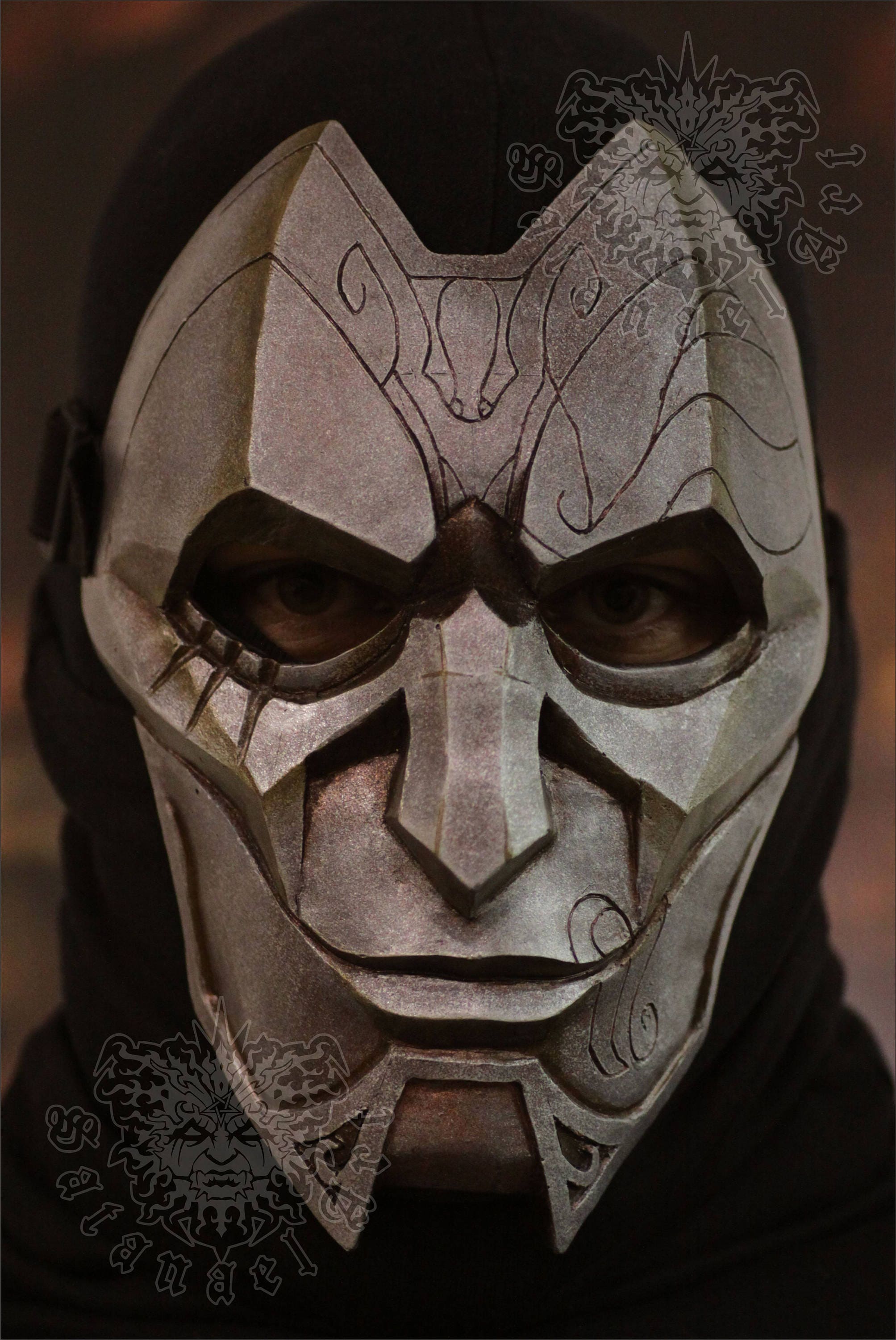 League of Legends: Jhin Mask Metallic Etsy