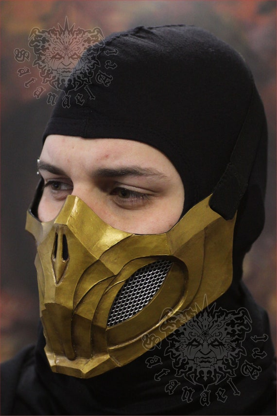 Årligt Mona Lisa Prestige Scorpion Mask Vintage Gold With Mesh Mortal Kombat 11 - Etsy