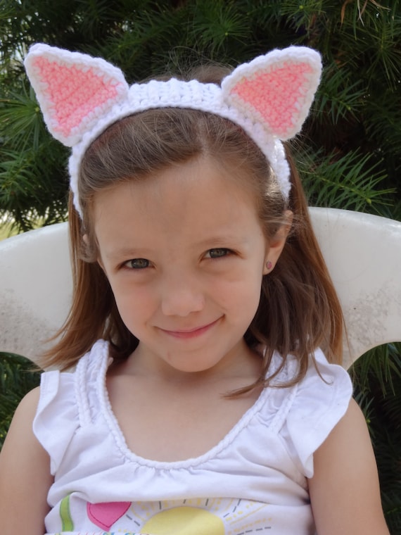 Items similar to Child Cat Ears Headband Costume Any Size Any Color