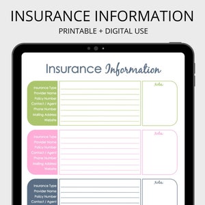 Insurance Binder - Etsy