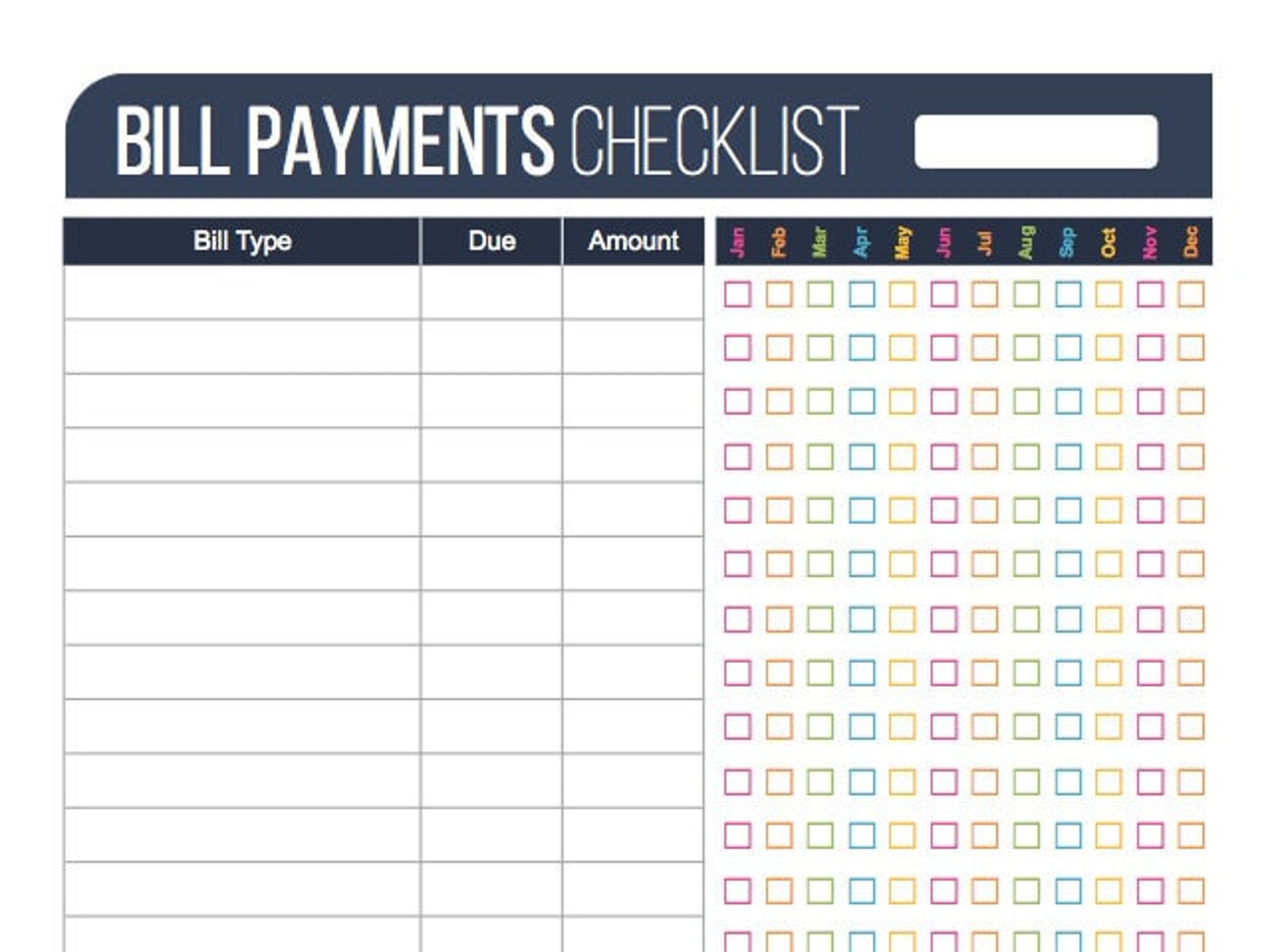 bill-payment-checklist-printable-fillable-personal-finance-etsy