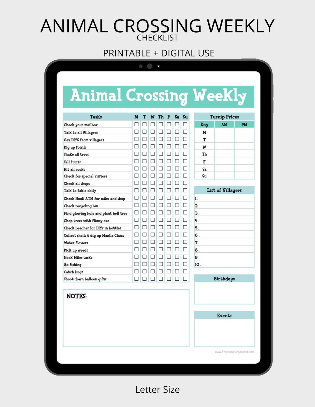 Animal Crossing New Horizons Weekly Checklist - to Dos - Animal Crossing Daily Tasks - ACNH - Animal Crossing Checklist - Printable - Etsy animal-crossing-new-horizons-weekly-checklist-to-dos-animal-crossing-daily-tasks-acnh-animal-crossing-checklist-printable-etsy