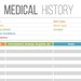 Medical History Printable Healthcare Printables Fillable | Etsy