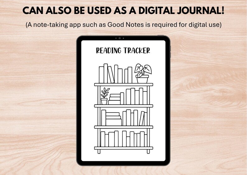 Printable Reading Tracker Book Shelf Style - Journal Tracker - Bujo ...