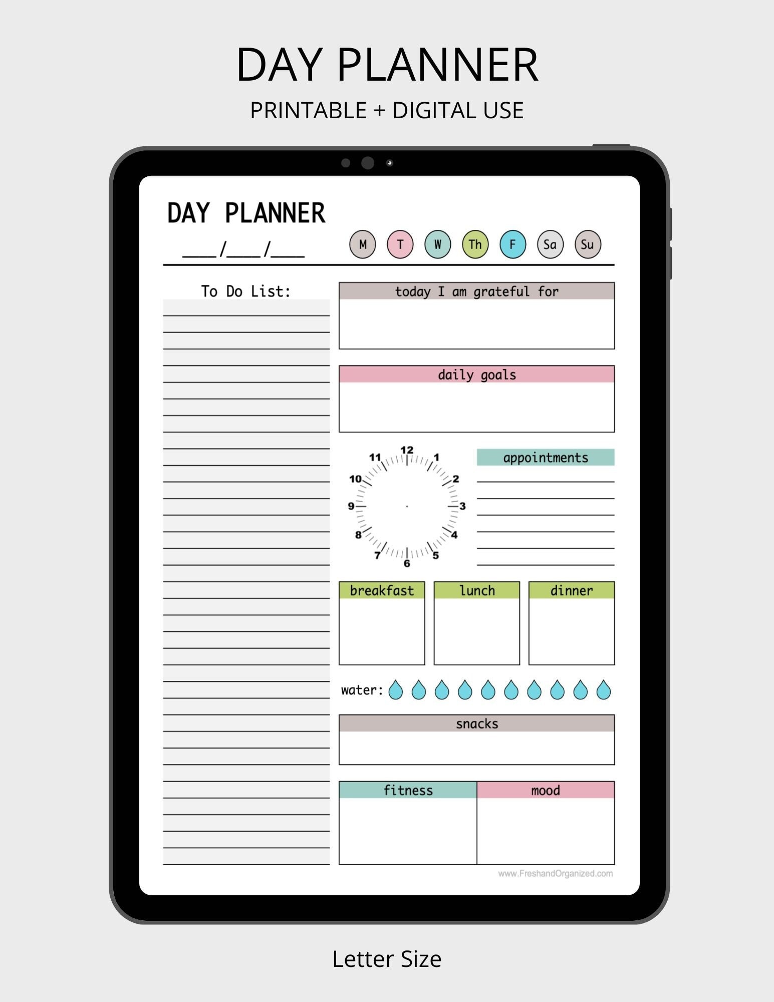 day-planner-printable-fillable-pdf-daily-planner-weekly-planner-to-do-checklist-digital-planner-instant-download-printable-planner-etsy