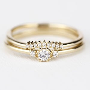 Bridal set rings, Engagement ring, bridal set jewellery, Bridal ring set, Bridal ring gold, diamond wedding band, bridal ring