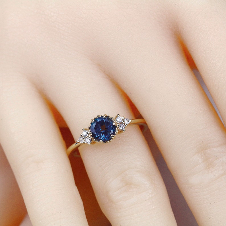 Delicate diamond ring engagement ring delicate ring Etsy