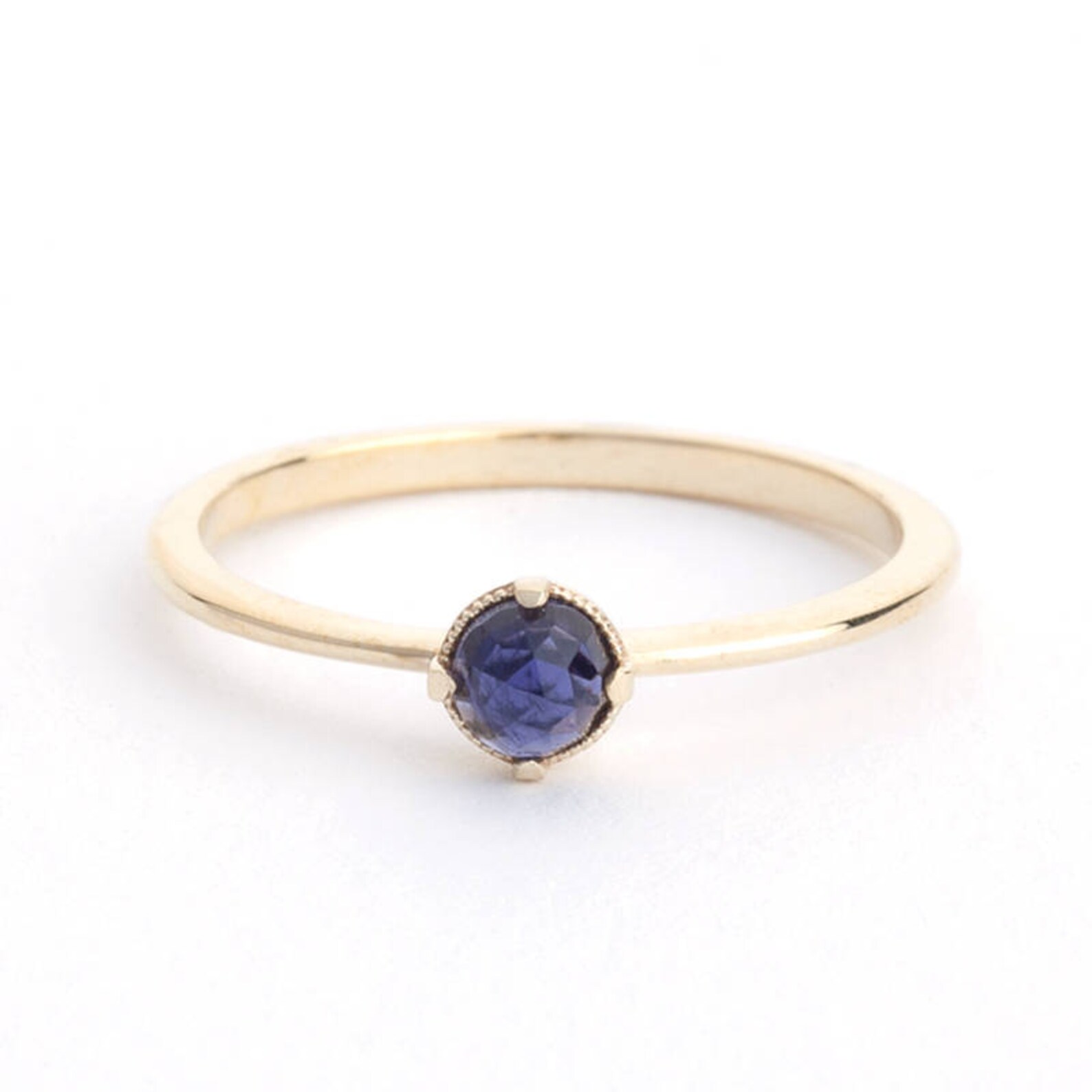 Iolite Engagement Ring Yellow Gold Engagement Ring Iolite - Etsy