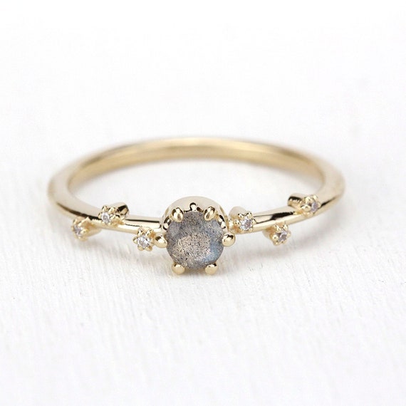 Bague fiancaille labradorite hotsell