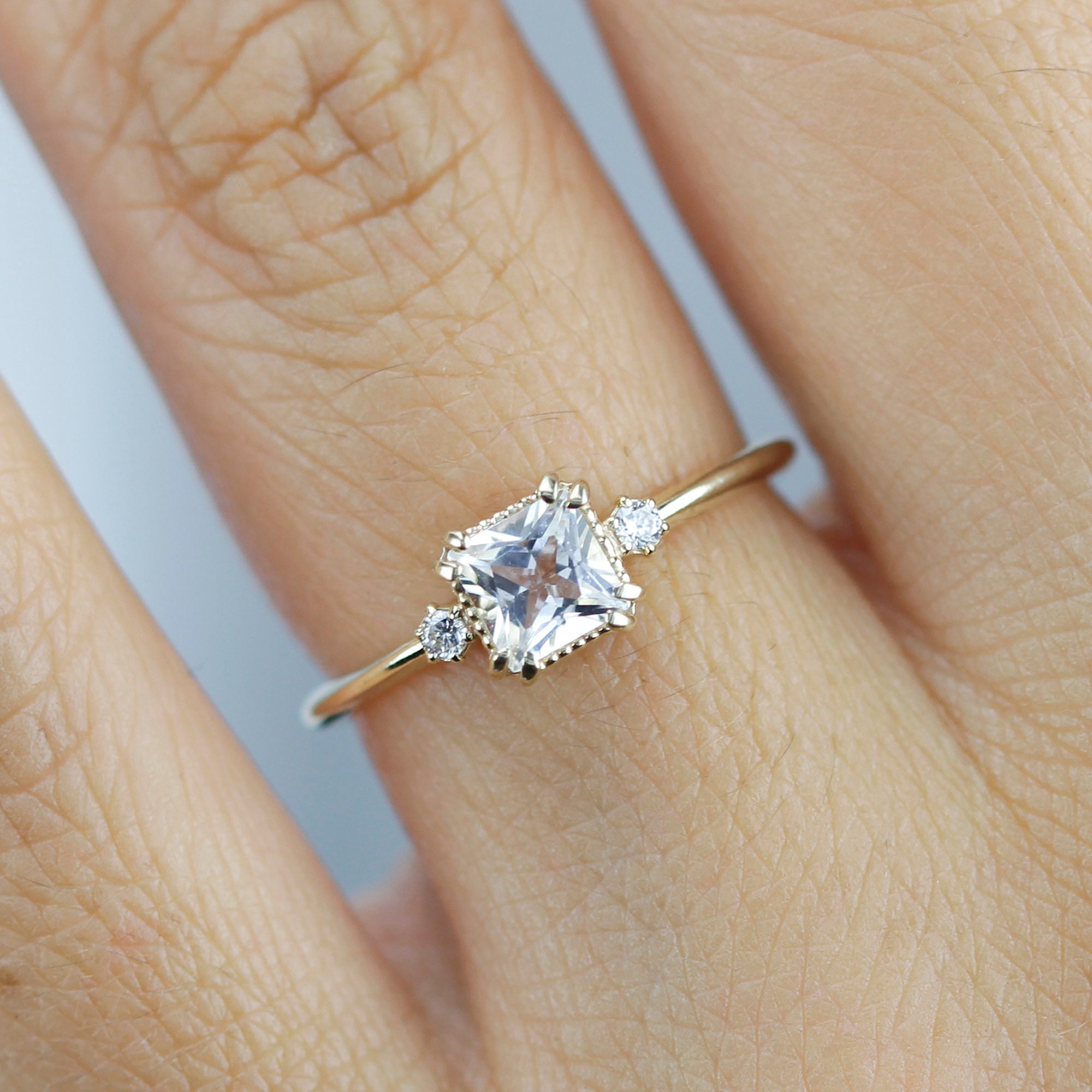 Cinderella cut diamond ring sale