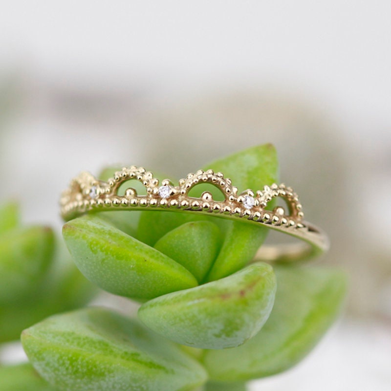 Unique Wedding Ring Filigree Wedding Band Engagement Ring Etsy