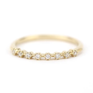 Eternity ring diamond, wedding diamond band, eternity ring gold, eternity ring for women, eternity ring yellow gold, eternity wedding band