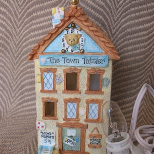 1996 Cherished Teddies Bear Town Tattler Membears Only Night Light
