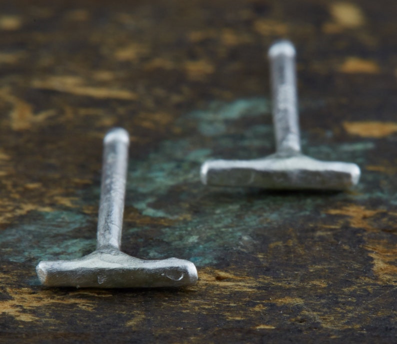tiny silver twig bar studs \u2022 Sterling Silver tiny studs \u2022 Sterling Silver earrings \u2022 minimalist \u2022 tiny studs \u2022 tiny earrings \u2022 hippie \u2022 boho