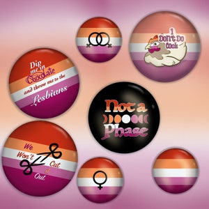 Insignias del orgullo lésbico - 38 mm