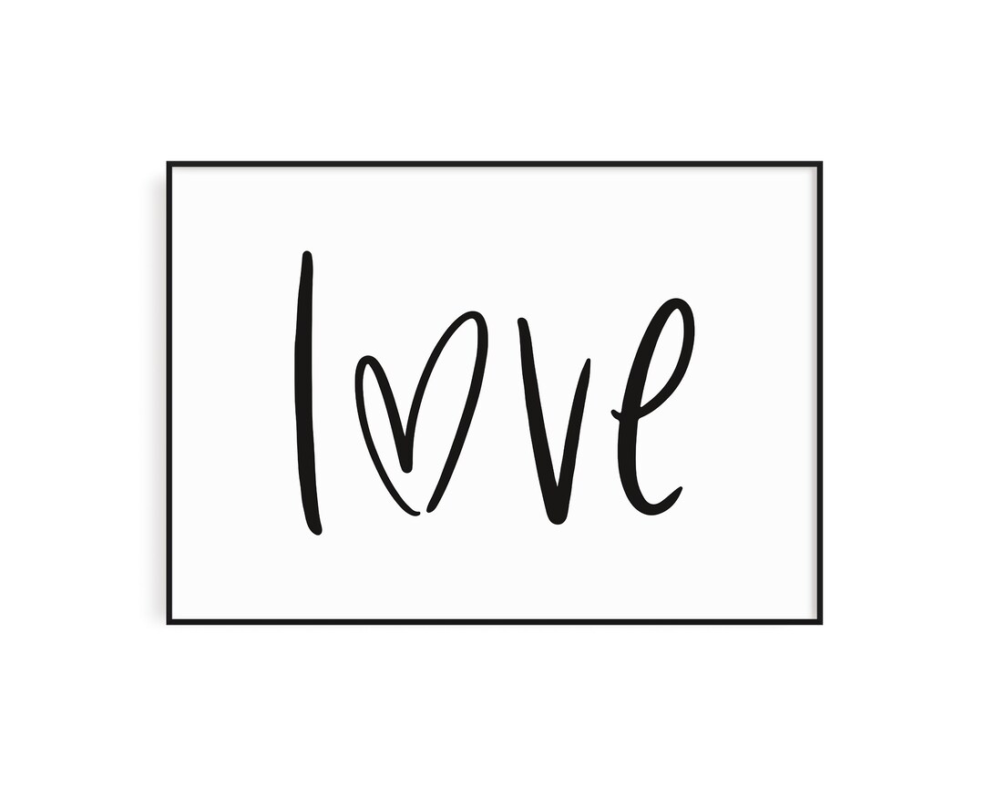 Poster Love Poster Bedroom Poster Engagement Poster Etsy