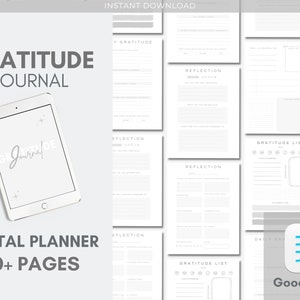 DIGITAL Gratitude Journal Planner Goodnotes Mindfulness Log Gratitude Digital Planner Self Care Planner Daily Relection Journal Wellness